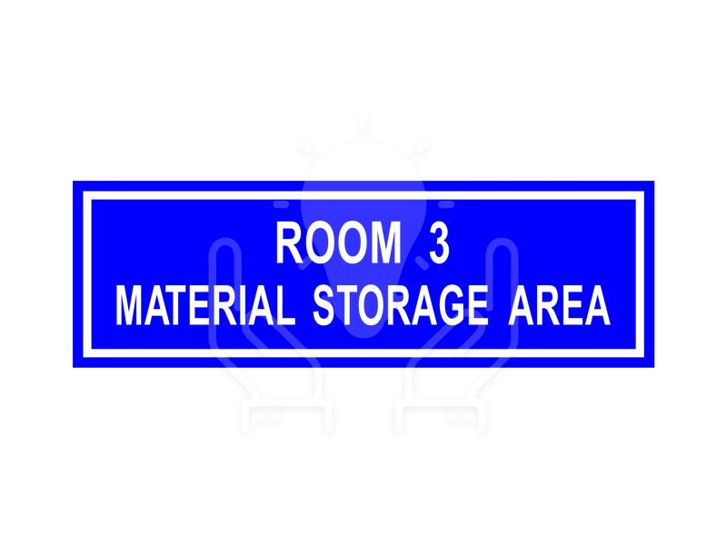 Room 3 Material Storage Area